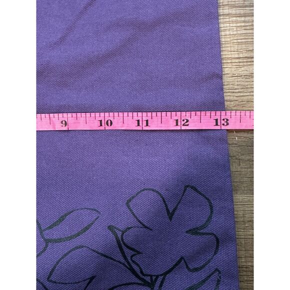 RADLEY London Linear Bloom Responsible Medium Canvas Tote Bag Dark Plum NWT - Picture 5 of 7